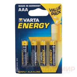 AAA алкалиновая LR3 батарейка Varta